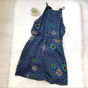 Laundry Blue Mandala Halter Dress